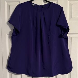Lands' End Women's Deep Purple Blouse